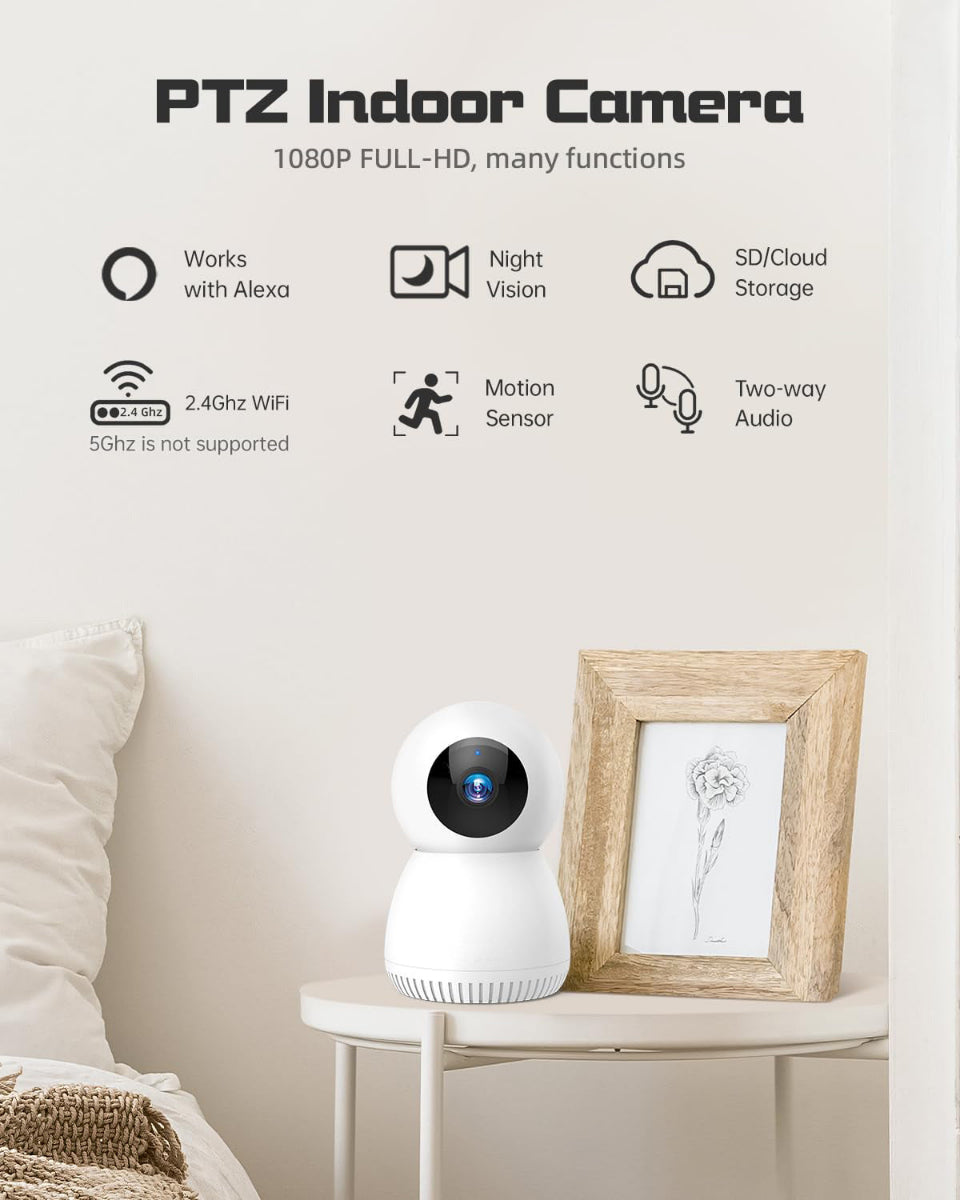 LAOMENIE indoor 2.4G WiFi Mini Smart Video  Monitor Security Cameras