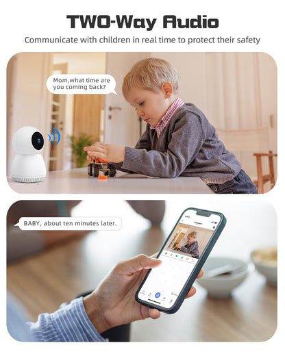 LAOMENIE indoor 2.4G WiFi Mini Smart Video  Monitor Security Cameras