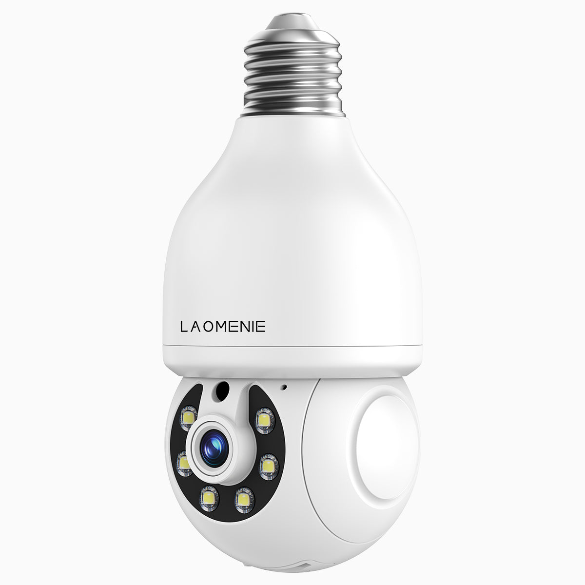 LAOMENIE 2K Light Bulb WiFi & Wireless Indoor Security Camera